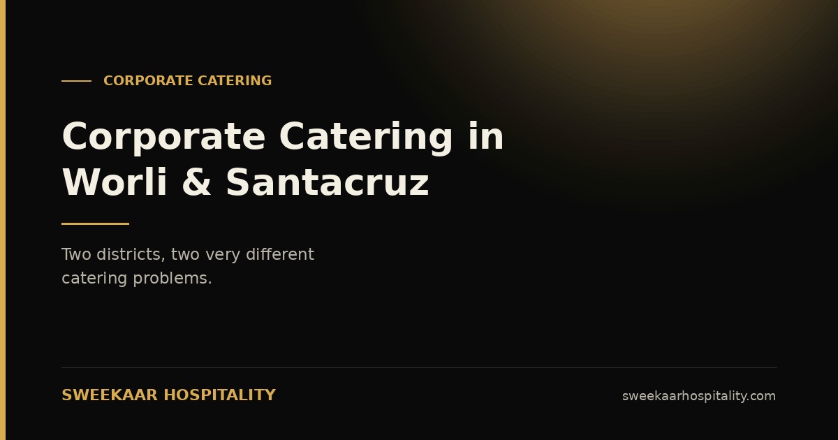 corporate catering services in worli