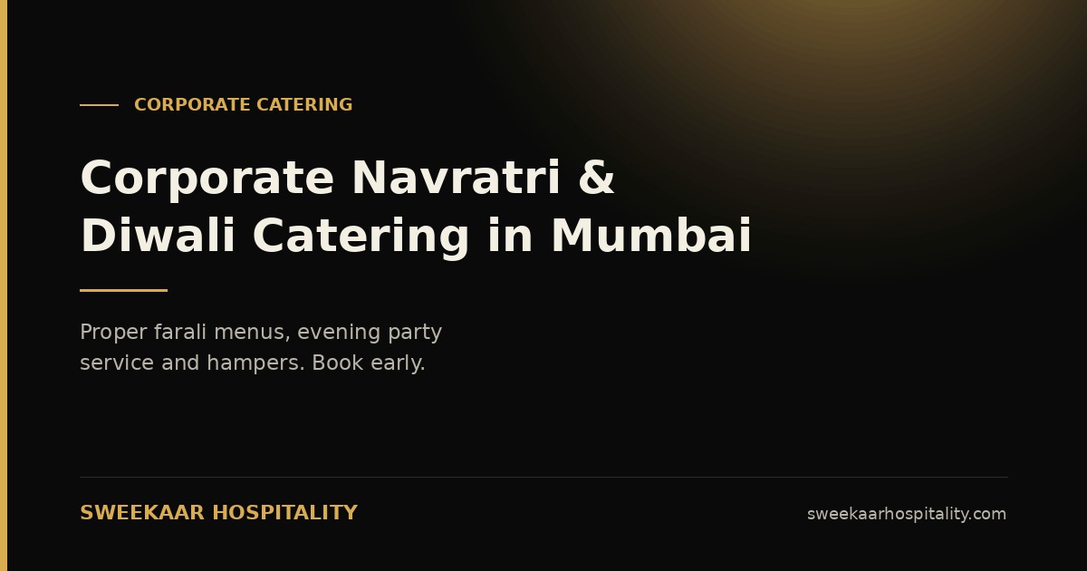 corporate catering mumbai