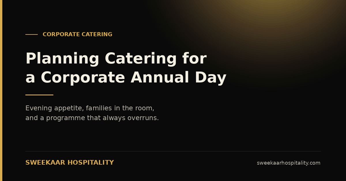 Corporate annual day catering in Mumbai